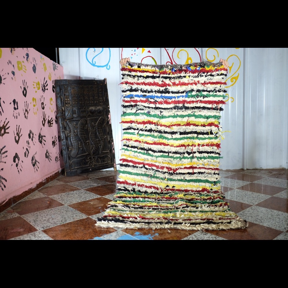 Morocco gift - Christmas rug - Boucherouite rug